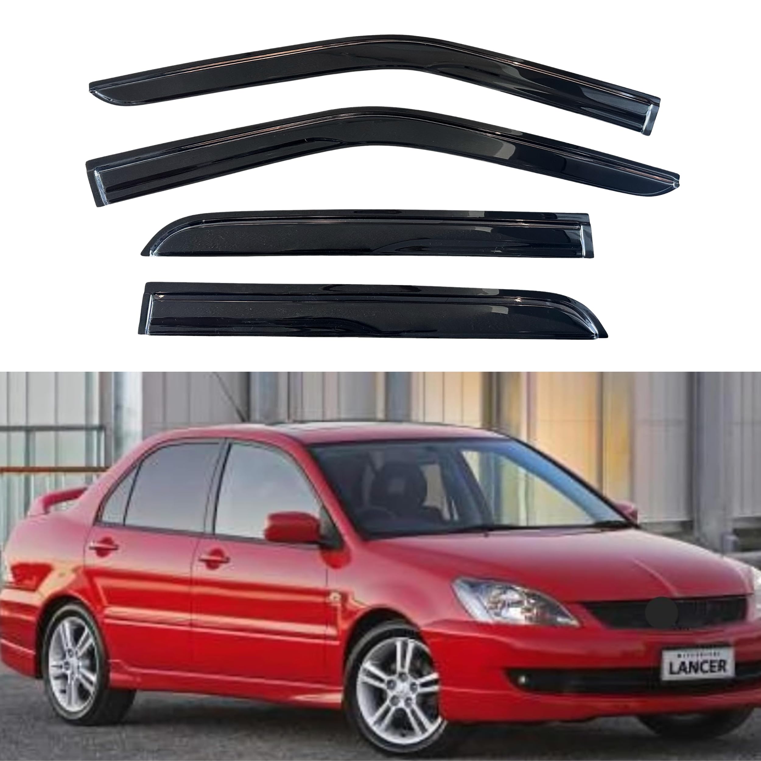 Viseras Mitsubishi Lancer  2002 - 2006