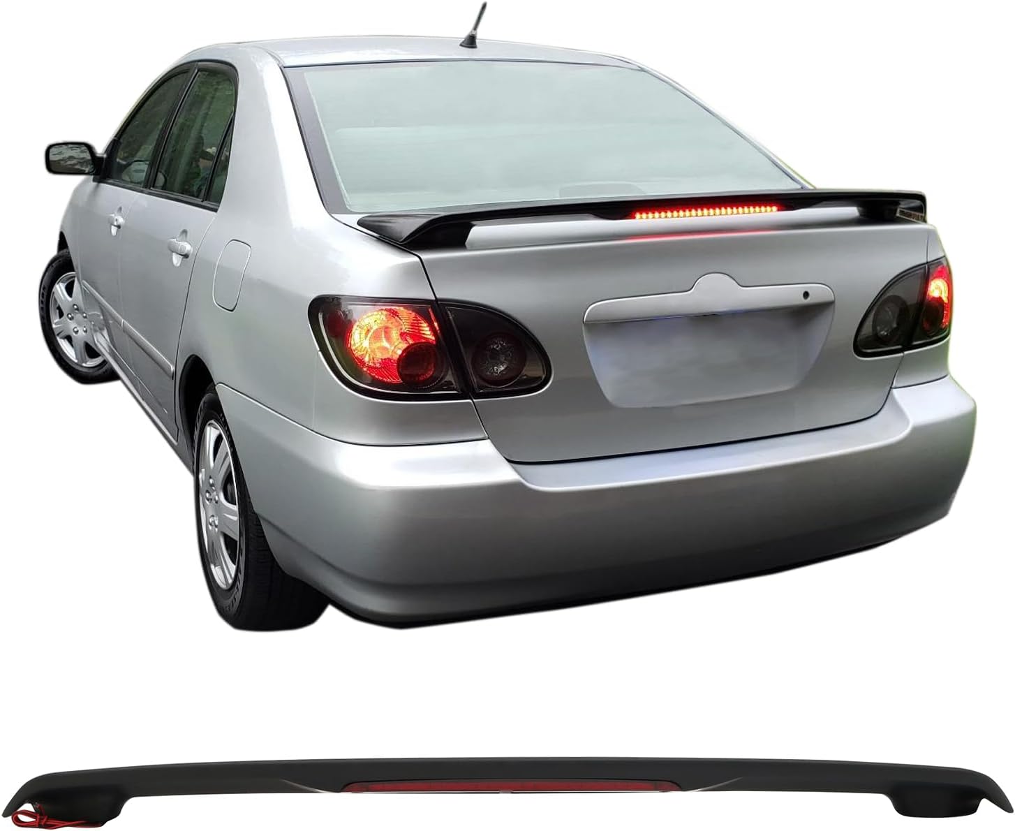 Spoiler Trasero Deportivo con Luz LED para Toyota Corolla 2003-2006