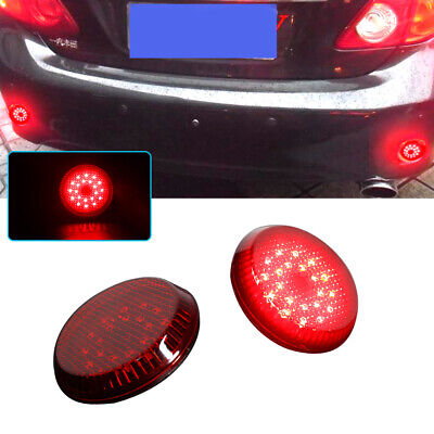 Par de  luces reflectoras de parachoques trasero LED para Toyota Corolla 2009-2010 para Nissan Qashqai para Pathfinder, luz de freno y parada trasera