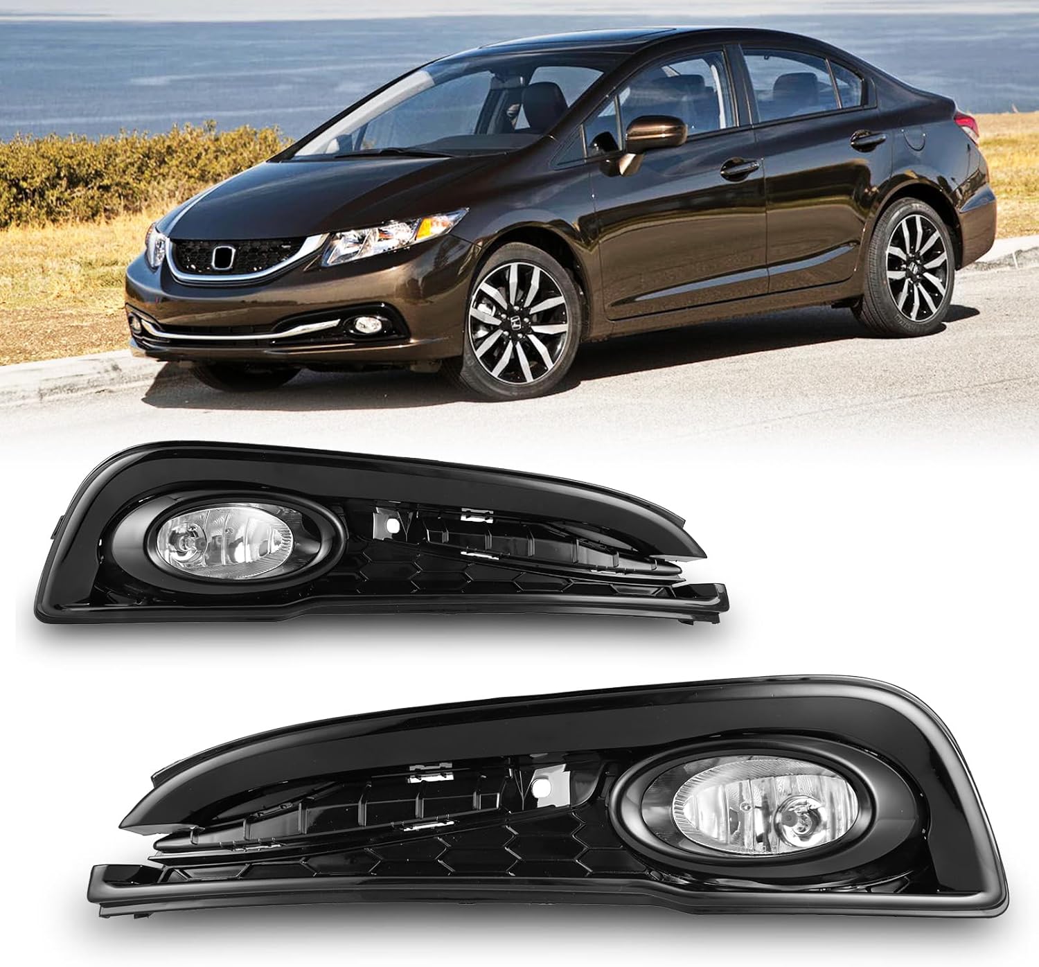 Halogenas Honda Civic  2013 - 2015