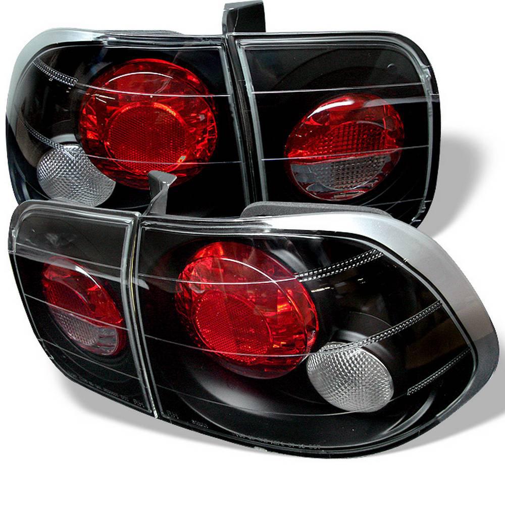 Lamparas Traseras Fondo Negro Honda Civic 96-98