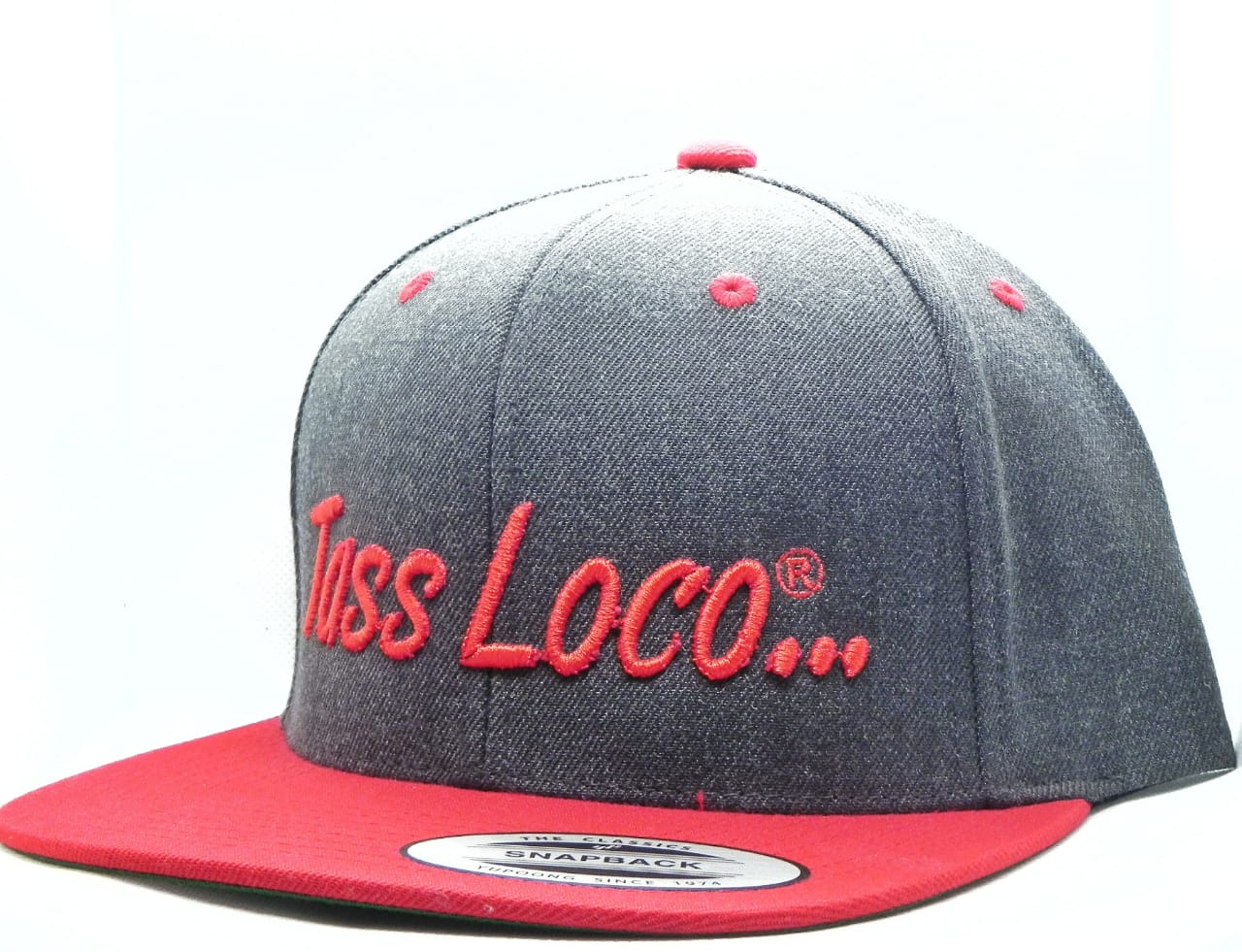 Snapback - Gris / Rojo