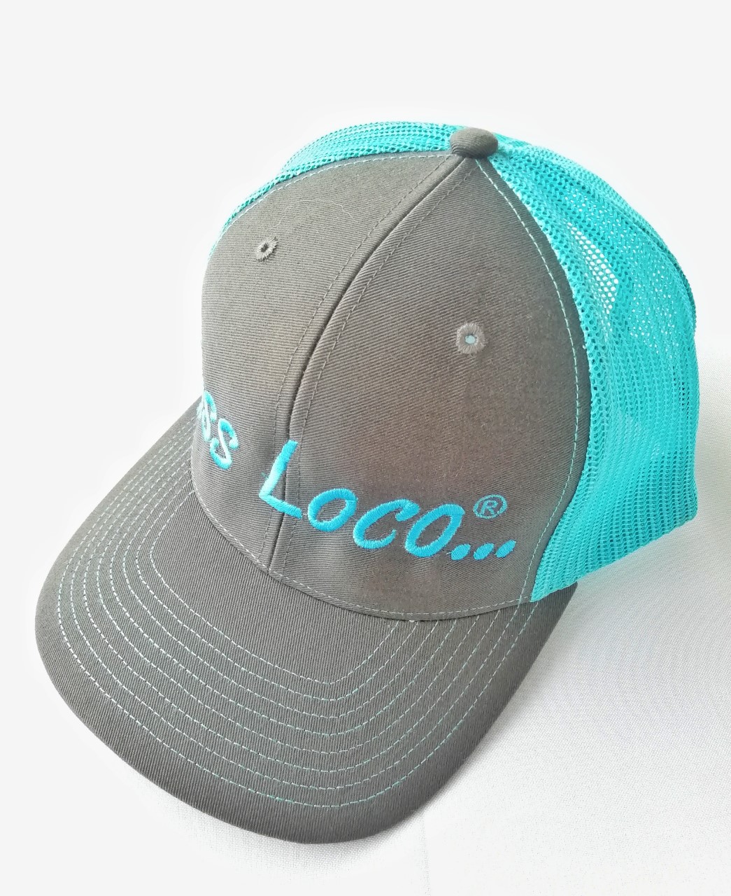 Gorra de Malla - Turquesa - Gris