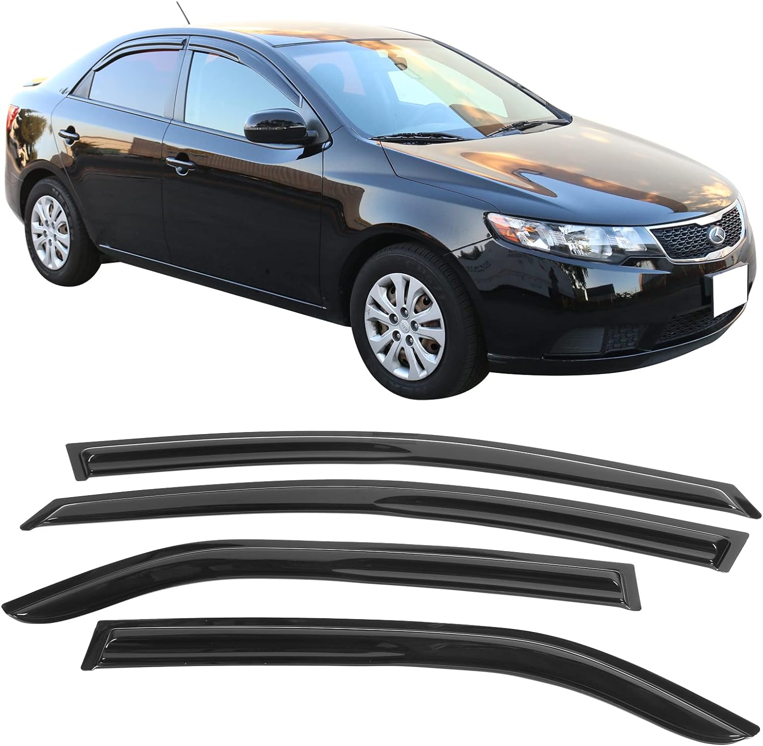 Viseras Kia  Cerat  (Forte) Sedan 2009 - 2013
