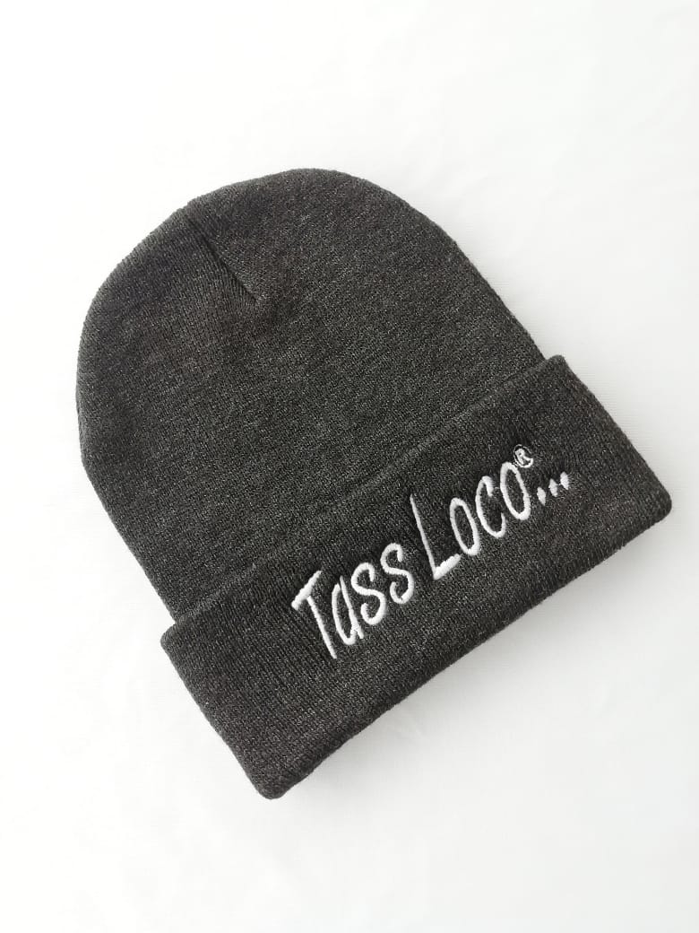 Beanie - Gris - Logo Blanco