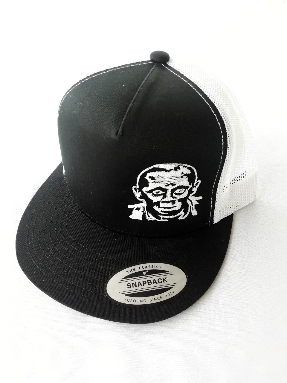 Snapback Malla - Blanco / Negro - Cara T/L  -  Logo
