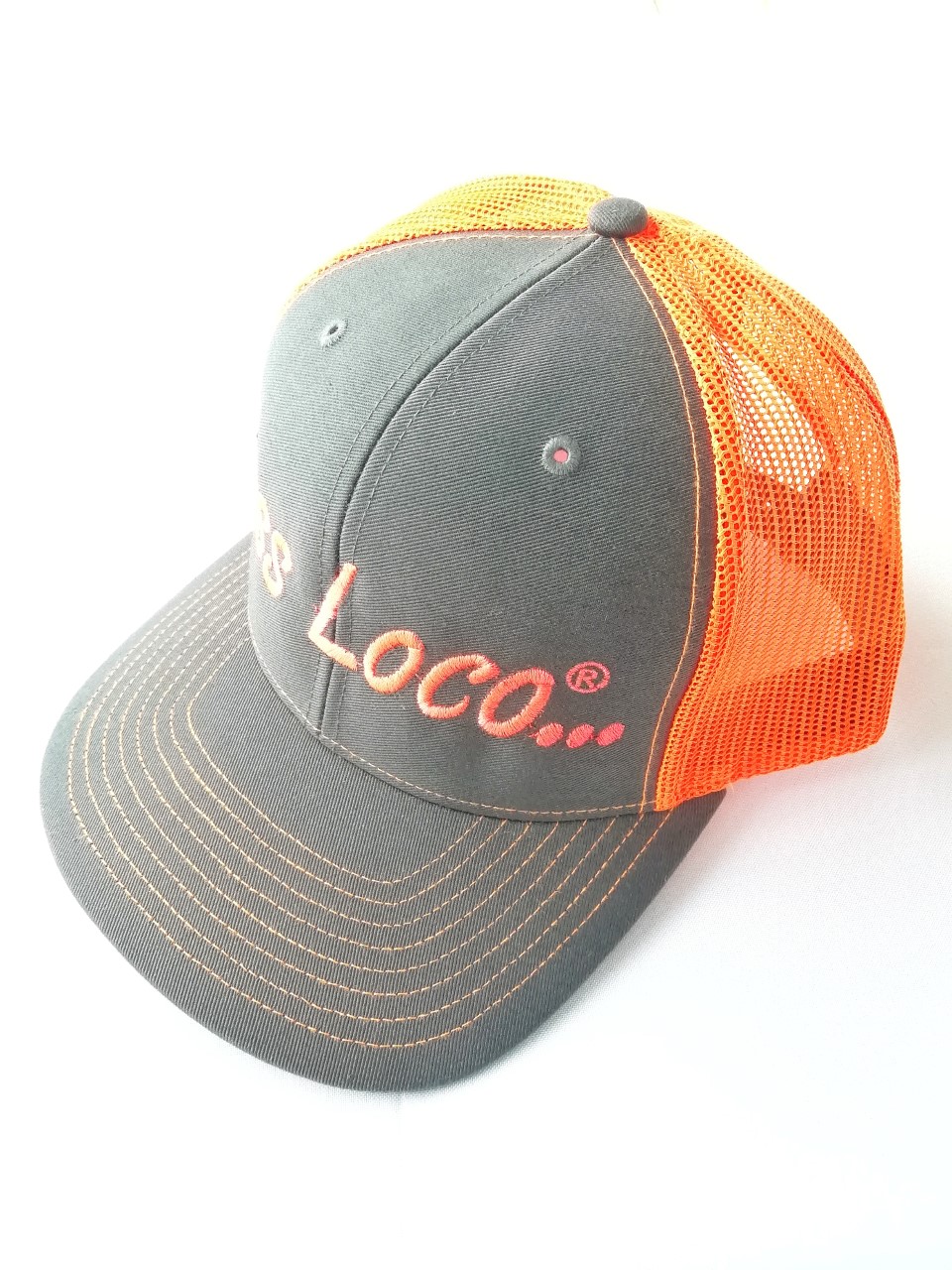 Gorra de Malla - Naranja - Gris
