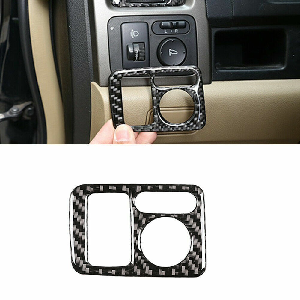 Cubierta de panel del interruptor de espejos - fibra de carbono para Honda CR-V CRV 2007-2011