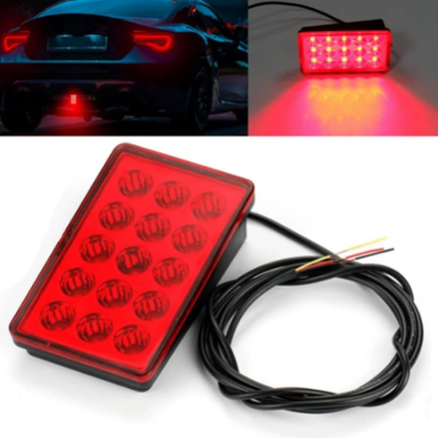 Luz Led de freno Rectangular para Defensa Trasera - Universal
